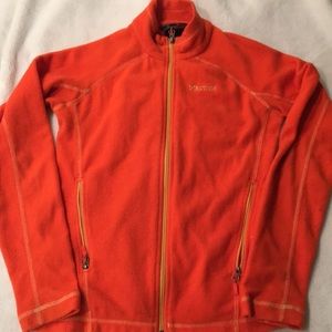 Marmot orange lightweight fleece jacket XS